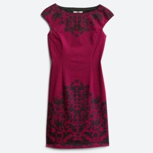 Wisp Tressa Ponte dress. Burgandy, size 10